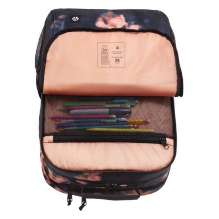 HP Campus XL Tie Dye Backpack Negro y Naranja